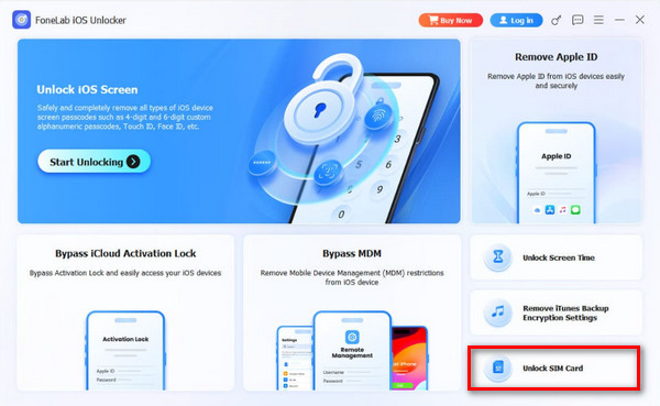 Click Unlock Sim Card Button