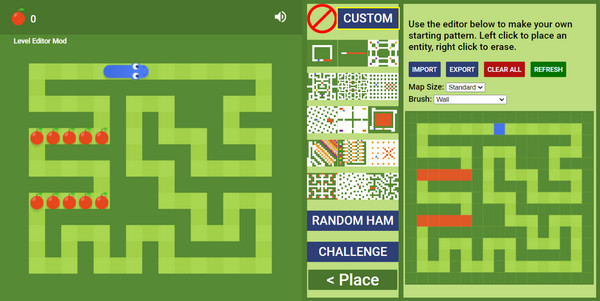 Google Snake Menu Mod Interface