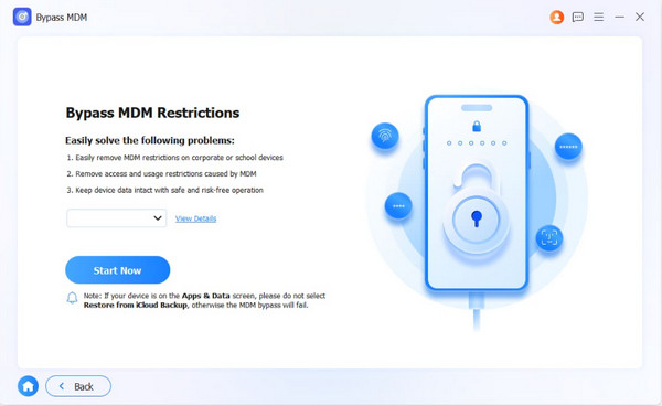 Click Start Now Button