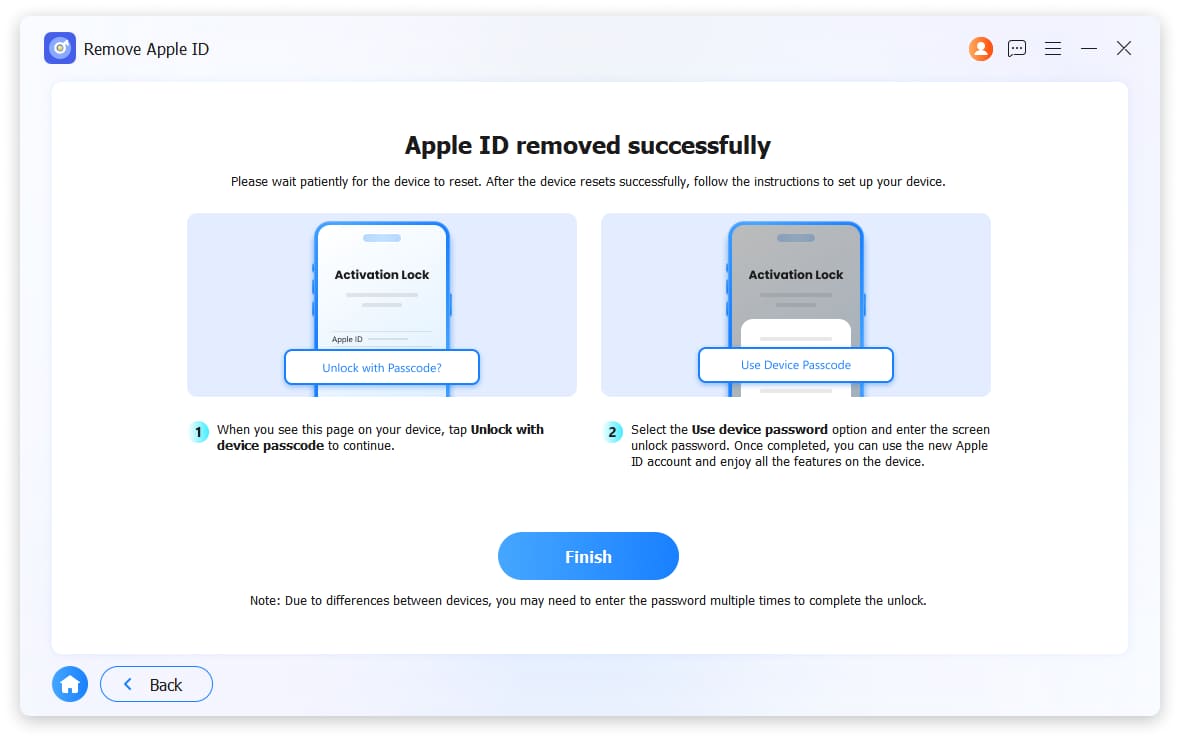 tap use device password