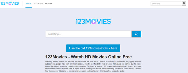 123Movies Interface