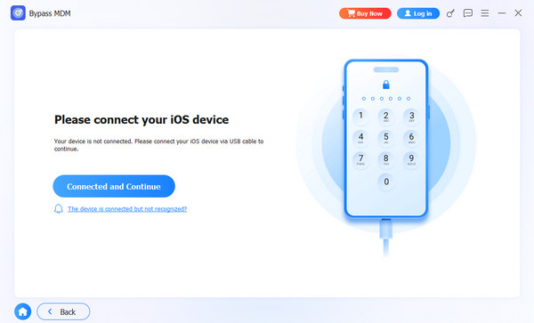 Click Connected And Continue Button