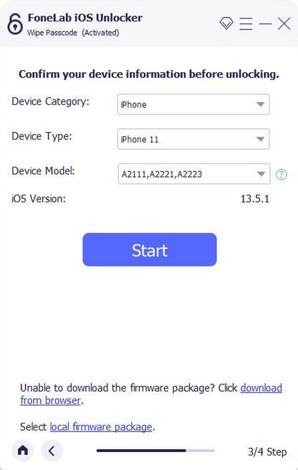 confirm device info