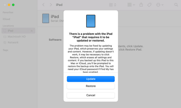 unnlock disable ipad through finder