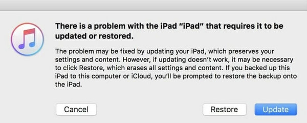 unlock disable ipad using itune