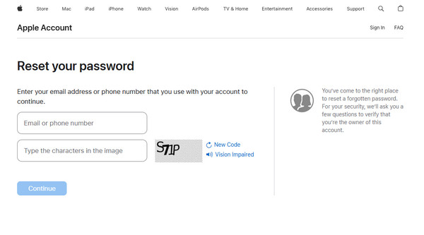 Unlock Account Through Iforgot
