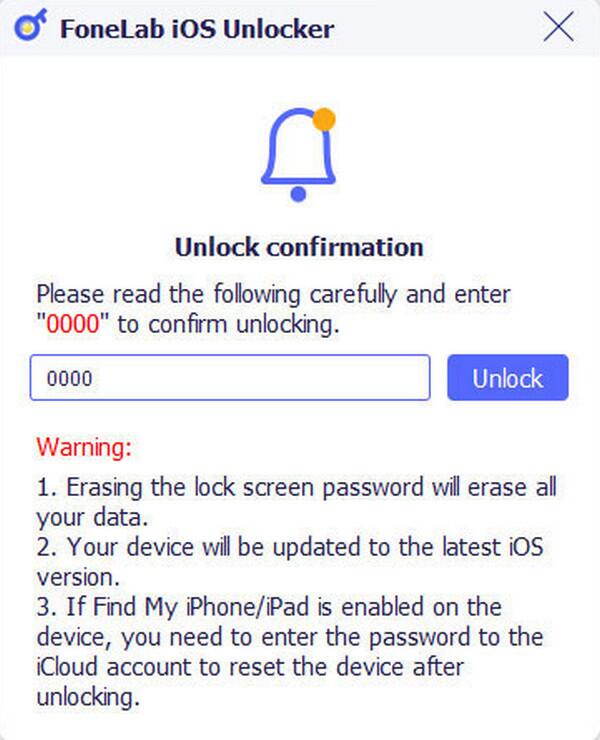 tick unlock button