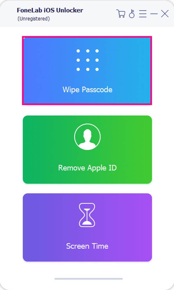 Pick the Wipe Passcode box