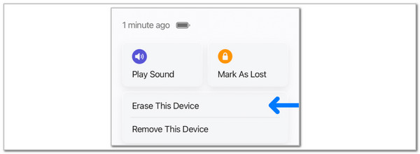 choose erase this device