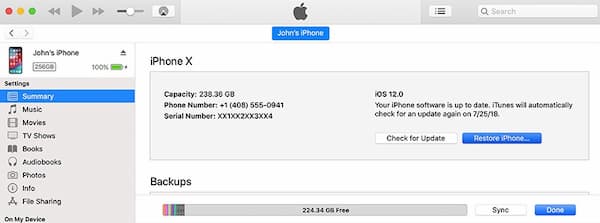itunesでiPhoneのロックを解除する