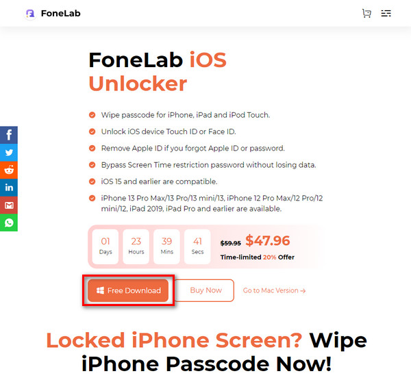 Разблокировщик FoneLab для iOS