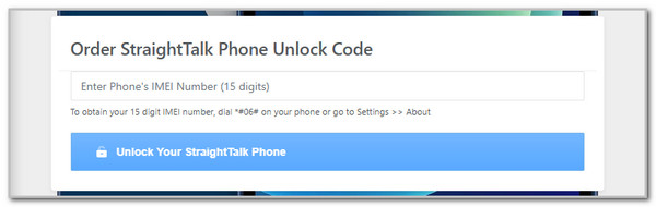 enter imei number