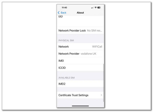 tap network provider lock