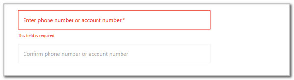 enter account number