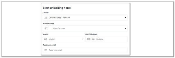 enter iphone info