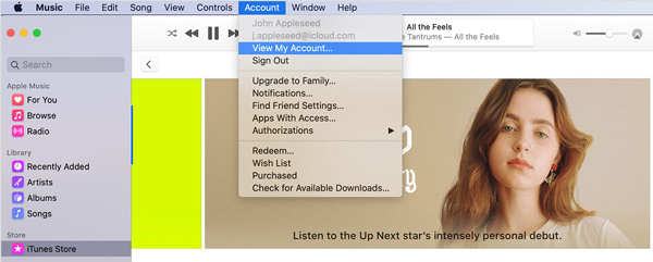 view apple account on mac