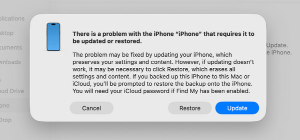 Click Restore Button