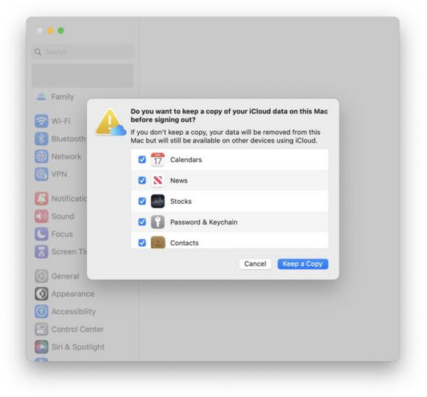 Click Keep A Copy Button