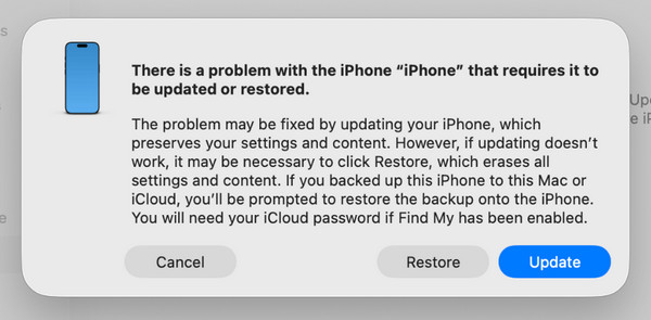 Click Restore Button