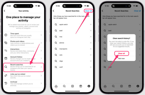 Clear Cache Through The App