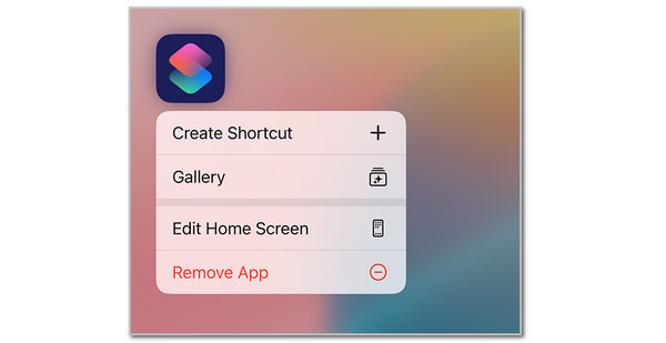 Tap Remove App Button