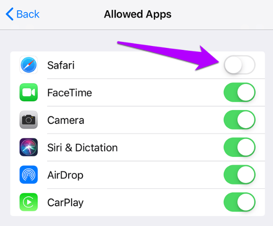 Allowed Apps