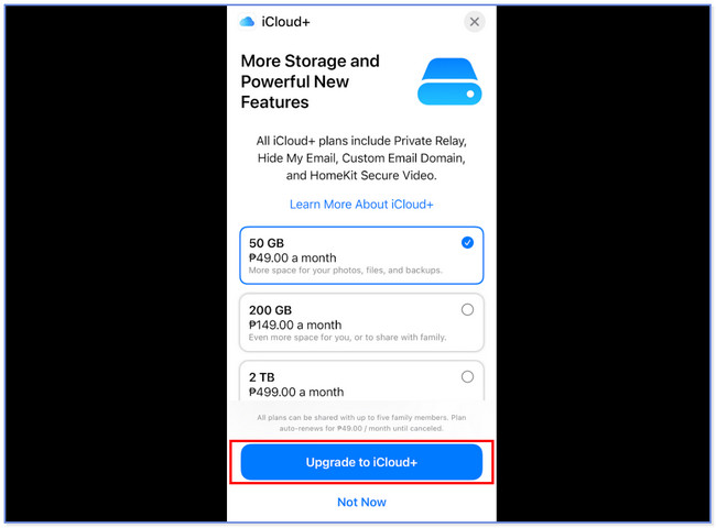 atualizar icloud nas configurações do iphone