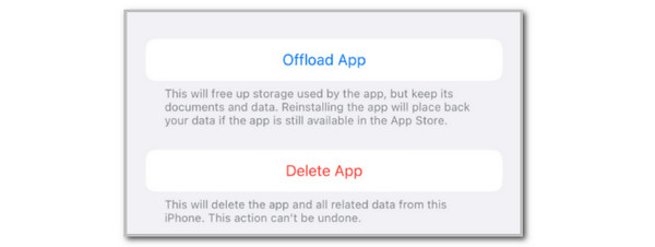 Tap Offload App Button