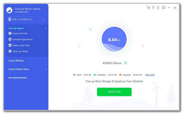 Click Erase Junk Files Button