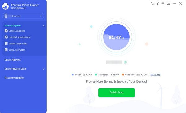 Hit Quick Scan Button