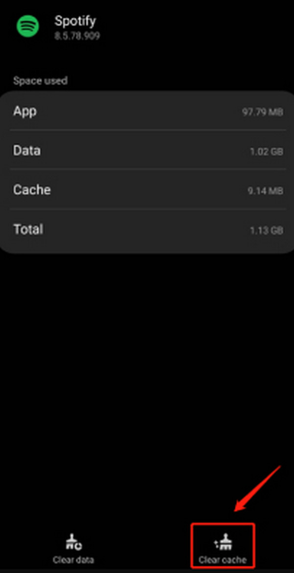 Clear Cache on Android Settings