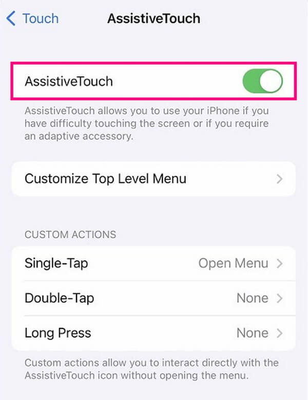 enable assistive touch