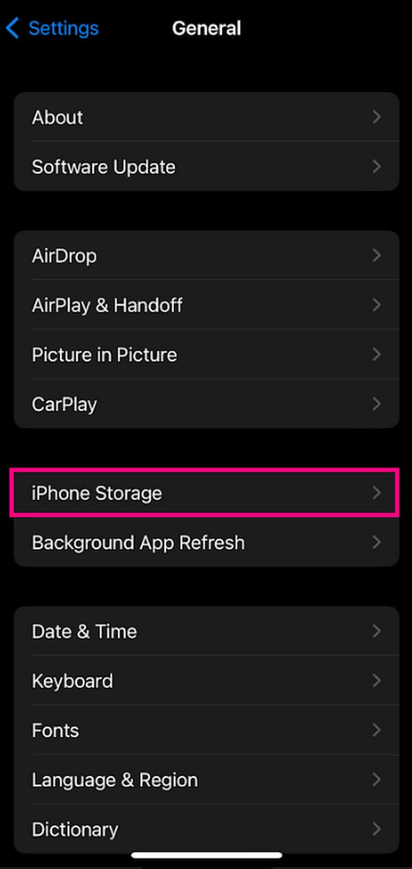 désinstaller le stockage de l'iphone