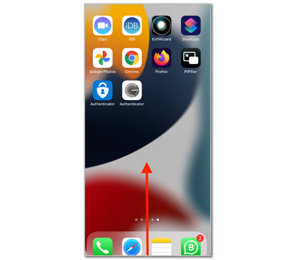 Swipe Up iPhone Screen