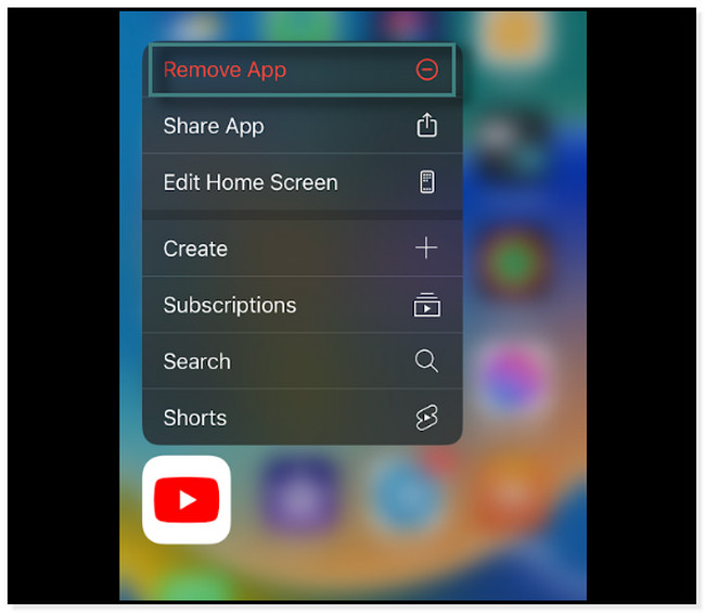 tap the Remove App button