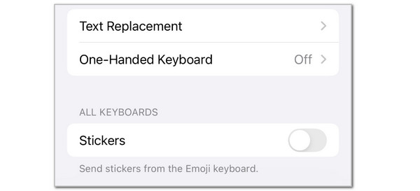 Toggle Stickers Slider