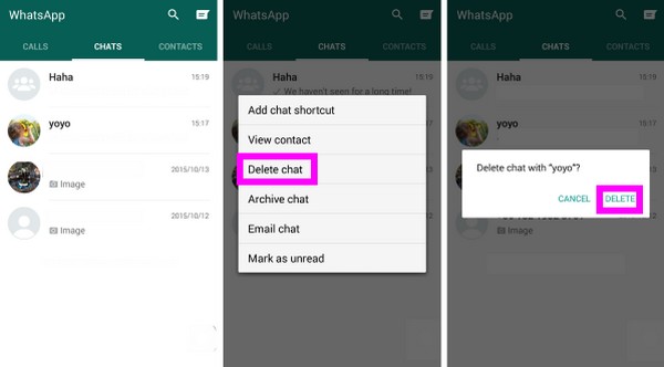 delete chat