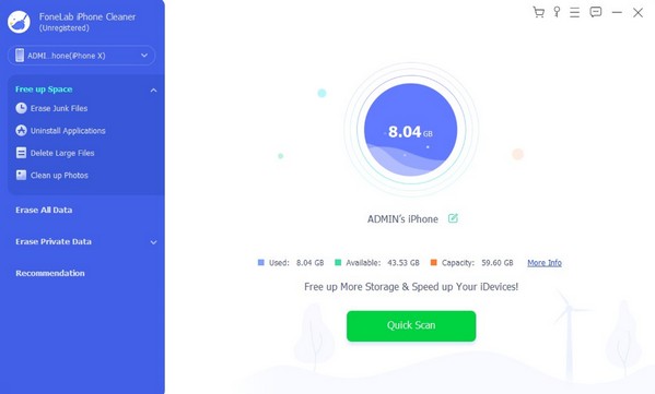 cliquez sur analyse rapide