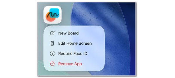 Tap Remove App Button