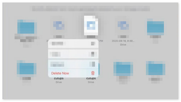 delete now ipad photos on files app