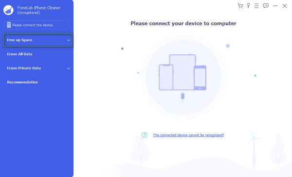 select free up space feature