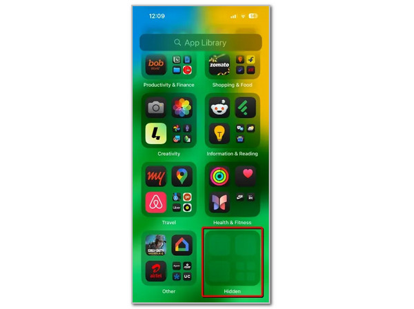 Tap Hidden Folder