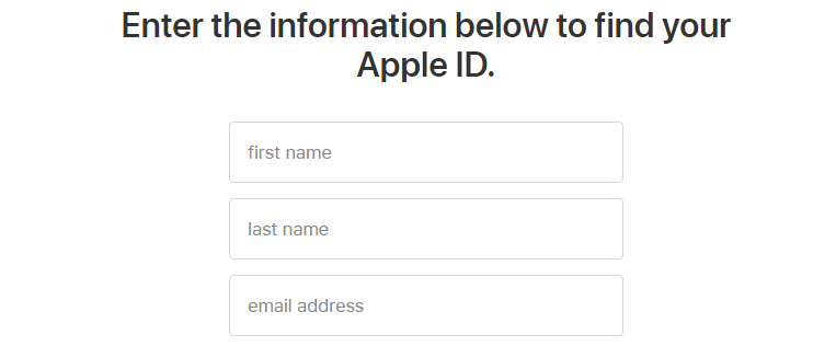Apple ID vergeten
