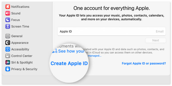 vytvořit Apple id na mac