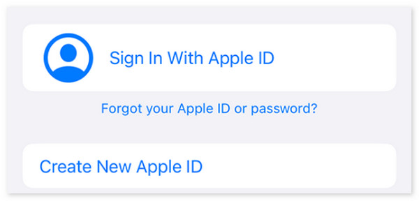 utwórz nowy identyfikator Apple w sklepie z aplikacjami