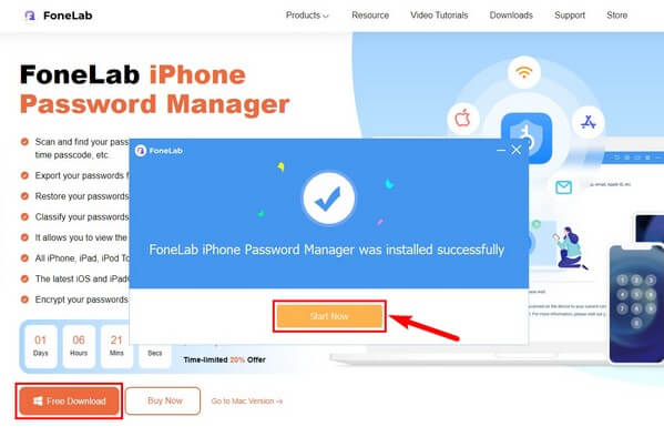 Skaffa FoneLab iPhone Password Manager