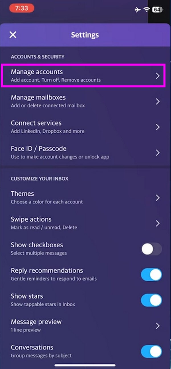 Launch the Yahoo Mail app