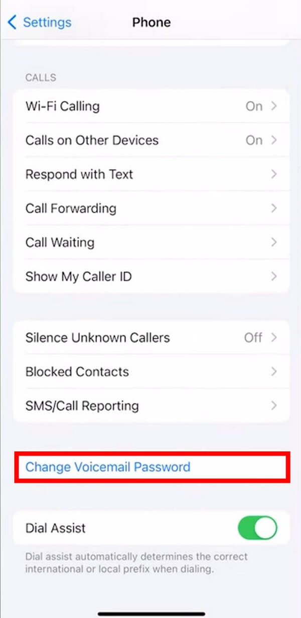 Change Voicemail Password
