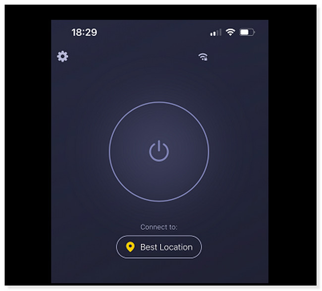 tap the CyberGhost app to launch it
