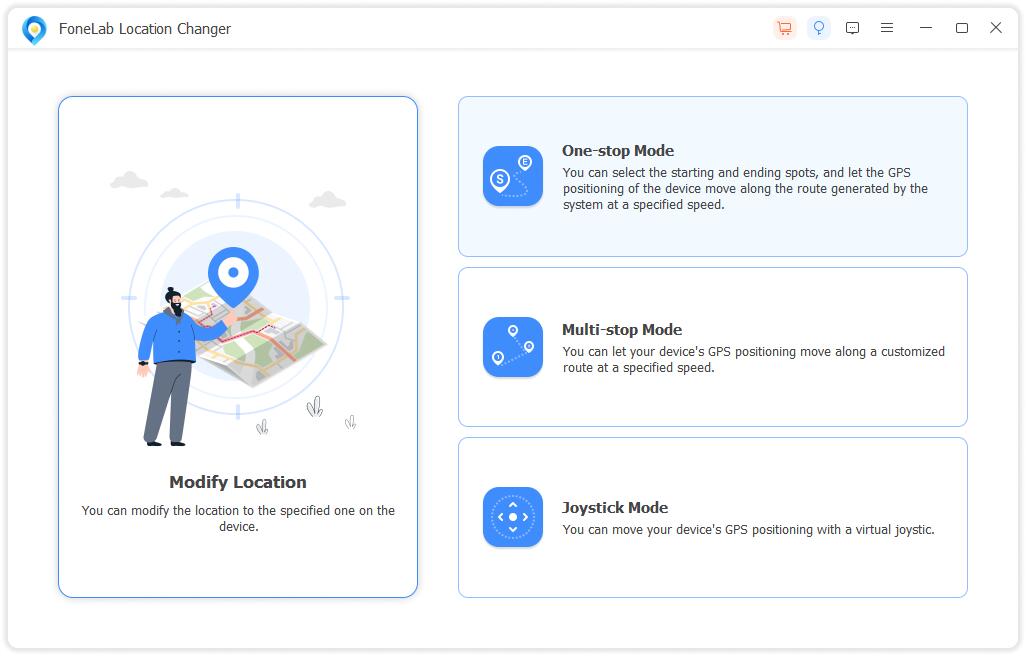 interface de changement d'emplacement